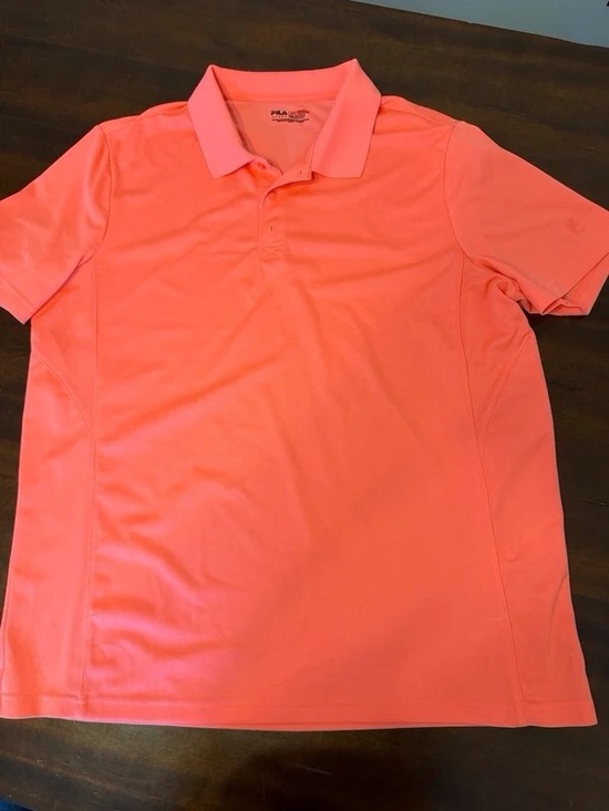 Fila Other - Fila Men's Bright Coral Polo Shirt
